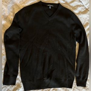 Jack Threads Black V-neck cashmere sweater